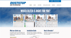 Desktop Screenshot of duststopfilters.com